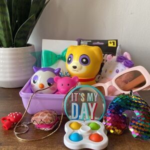 Girls Fun Bundle: Purple Storage Box & Goodies